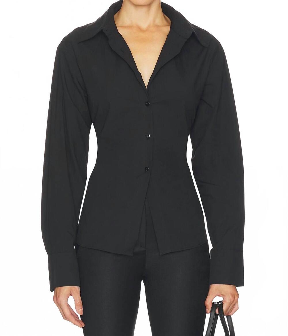 NEW ALL THE WAYS clarise open back top in black